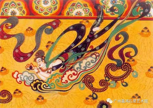 敦煌飞天壁画实景舞台