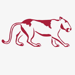 狮子咆哮的剪影