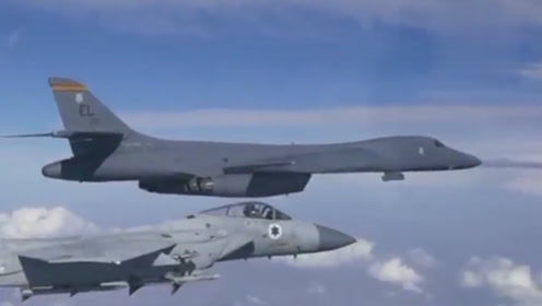 美军战机飞行在中东天空