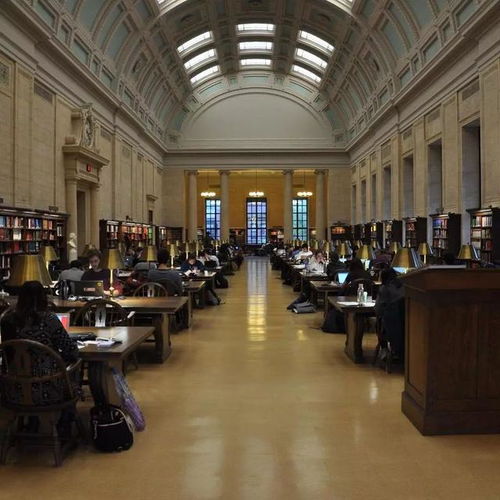 哈佛大学图书馆内景