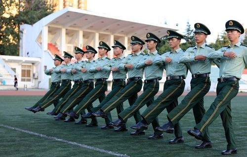 备战军校考试的高中生在图书馆学习