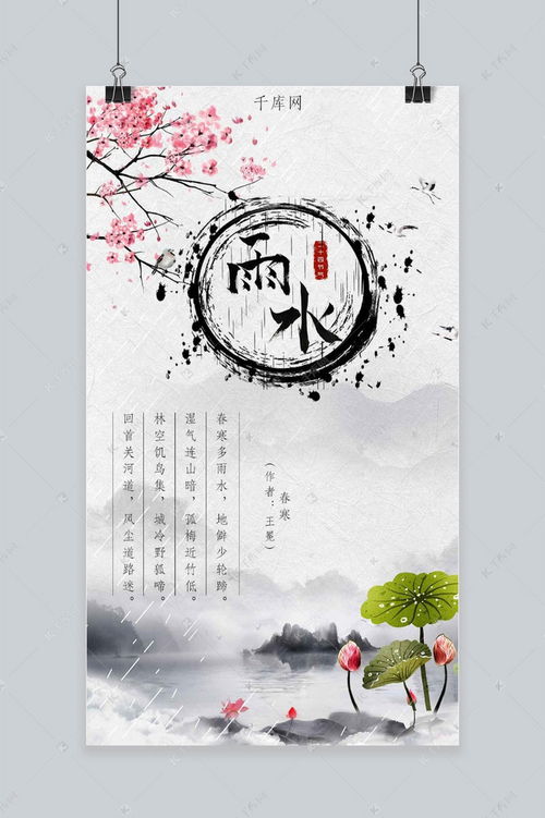 二十四节气图示海报