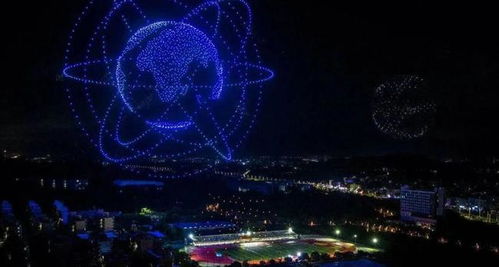 星空下的天宫空间站