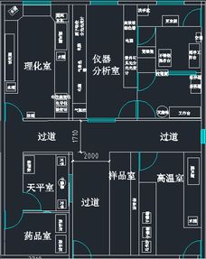 实验室内部设备布局图
