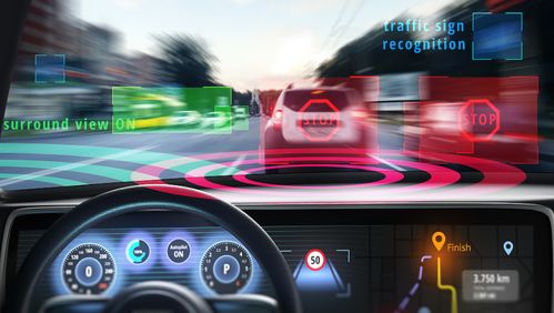 未来智能汽车座舱概念图展示AI交互功能