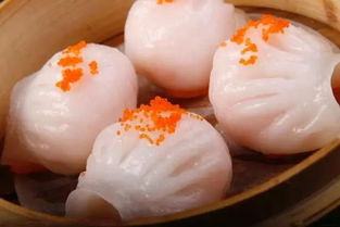 广州早茶中的叉烧包与虾饺