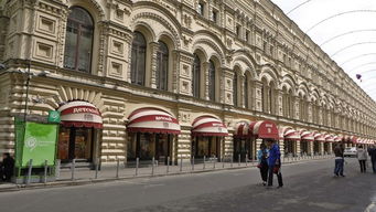 莫斯科街头的外国品牌商店