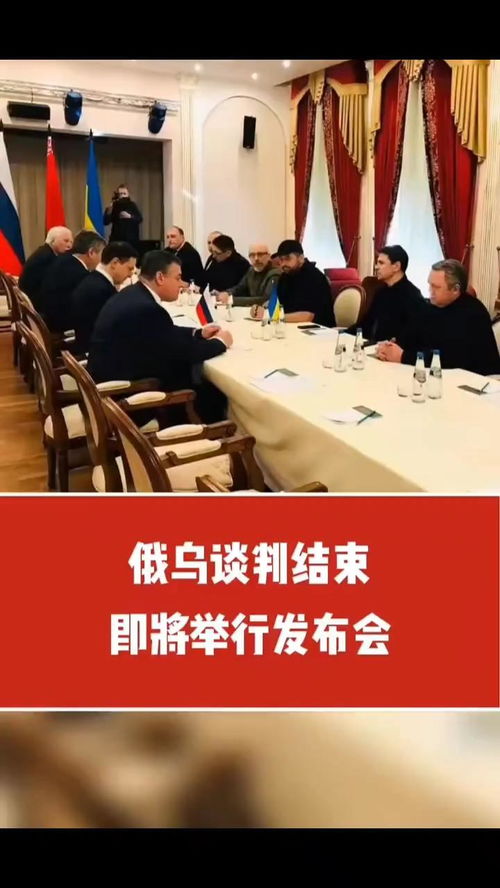 俄乌谈判会议现场照片