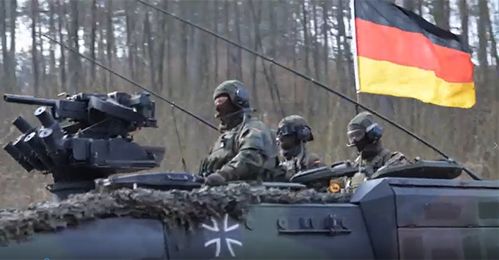 德国军队演习画面