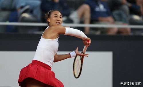 萨巴伦卡在红土场上击球