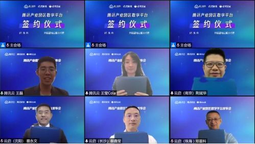 园区内企业使用数字平台进行远程协作的场景