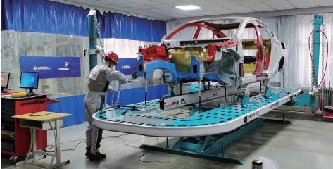 汽车钣金维修车间