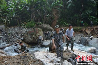 广西山洪救援现场