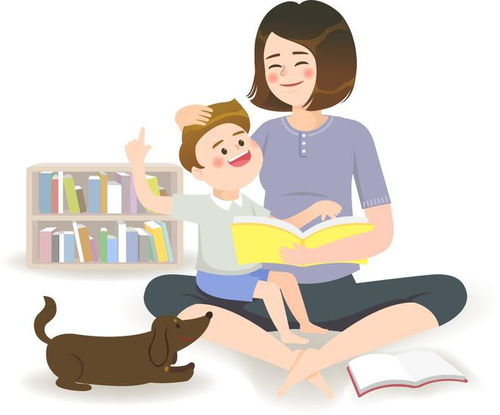 母亲与孩子们在阳光下合影