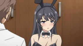 咲太与麻衣在夕阳下的背影