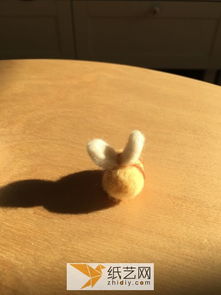 手工羊毛毡小兔子成品展示