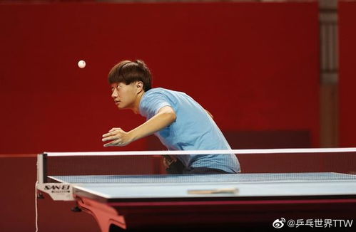 国乒队员在训练场上认真备战