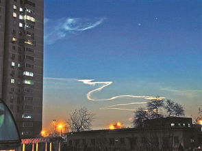 火箭尾迹云示意图