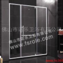 家庭浴室钢化玻璃门安装示意图