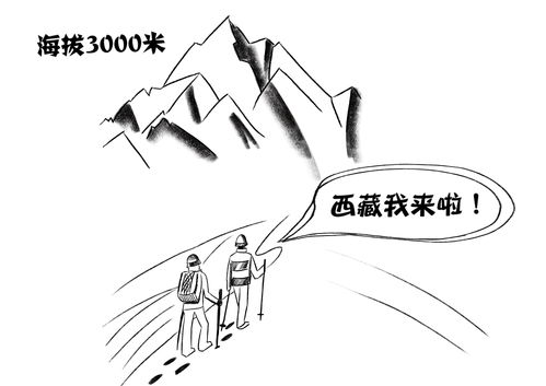 高原反应示意图