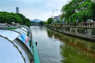 古运河船只与两岸风光写实图片