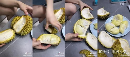 年轻人在社交平台分享开榴莲成果