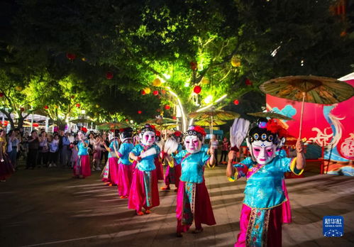 福州博物馆之夜灯光秀现场