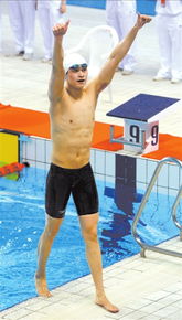 孙杨在全国游泳冠军赛中参赛