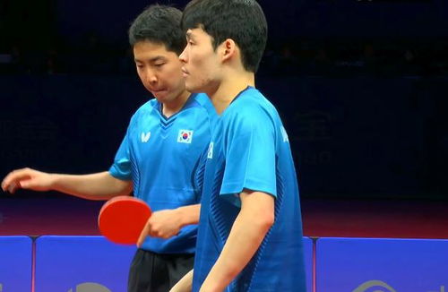 王楚钦与教练王皓在场边交流