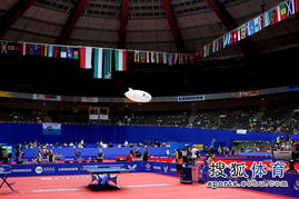 多哈世乒赛场馆外景及观众席座无虚席