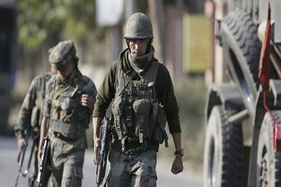 印度边境地区军队集结现场