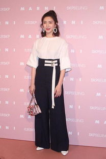 黄杨钿甜佩戴奢侈品耳环出席活动的照片