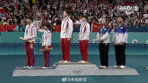 王楚钦领奖瞬间