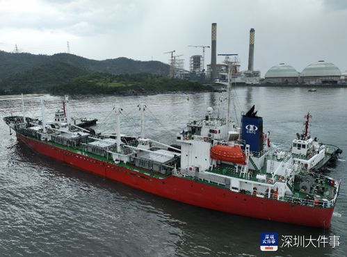 远洋渔船甲板上工作的船员