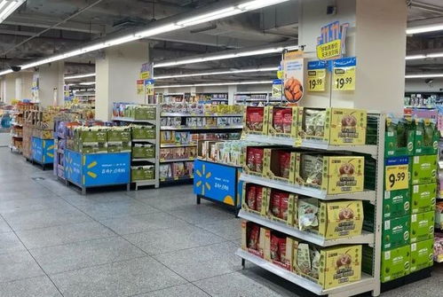 沃尔玛货架上的商品