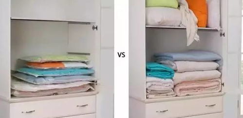 女孩在整理衣柜