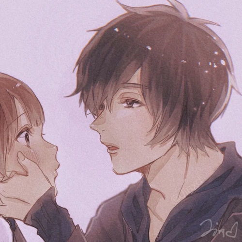 AI生成的情侣拥抱插画