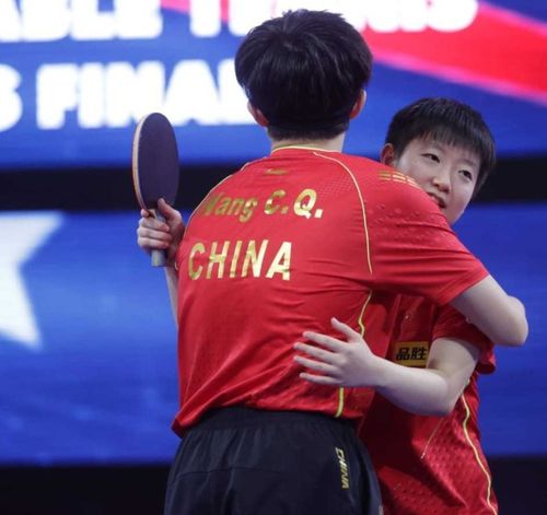 王楚钦与孙颖莎赛场互动