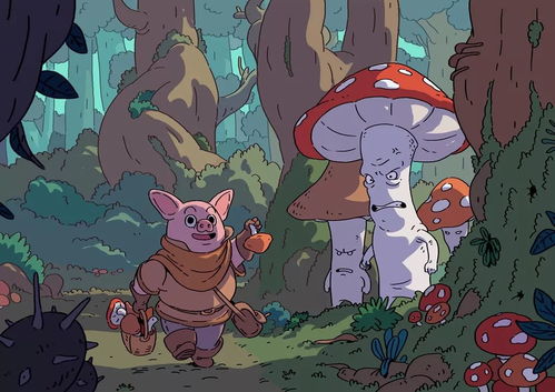 宫崎骏手绘风格插画