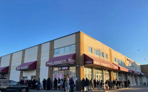 印度签证服务中心外排队人群