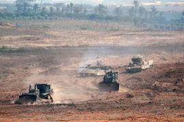 以色列军队在加沙地带进行空袭行动