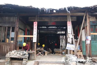 古建筑修复施工现场图片