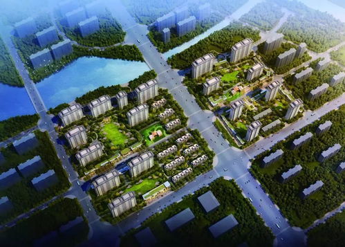 城市住宅小区鸟瞰图