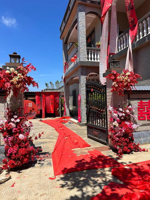 农村婚礼现场布置实景