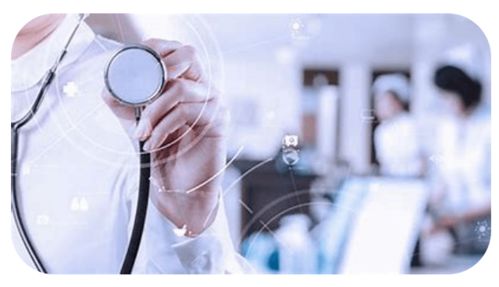 AI在医疗领域的应用示意图