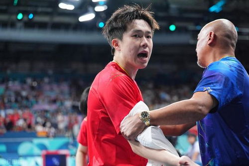 王楚钦被瑞典记者冲撞瞬间