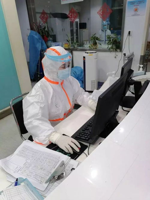 医院走廊和医护人员工作场景