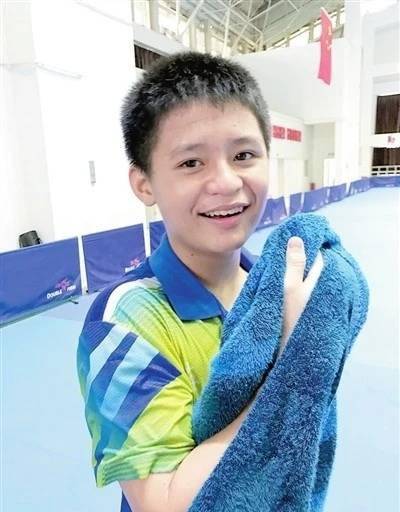 林诗栋接受媒体采访