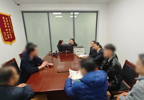 法庭调解现场示意图