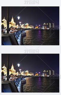 上海北外滩夜景图